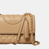 Tory Burch Fleming Convertible Shoulder Bag (Desert Dune)