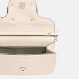 Valentino Garavani Locò Small Shoulder Bag With Jewel Logo (Ivory)